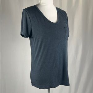 Prana Charcoal V-Neck Women's Tee